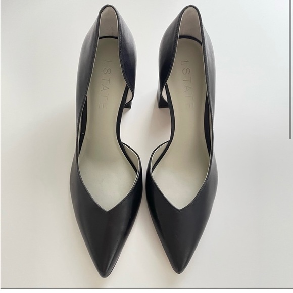 1. STATE Sisteen Half D’Orsay Leather Pumps - Picture 2 of 4